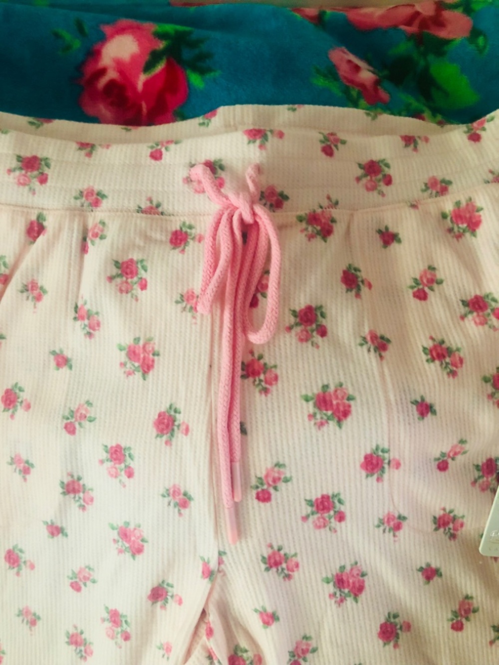 NWT PJ Salvage Matching Set Lounge To Bed In Bushel of Roses SZ LG - Picture 4 of 12